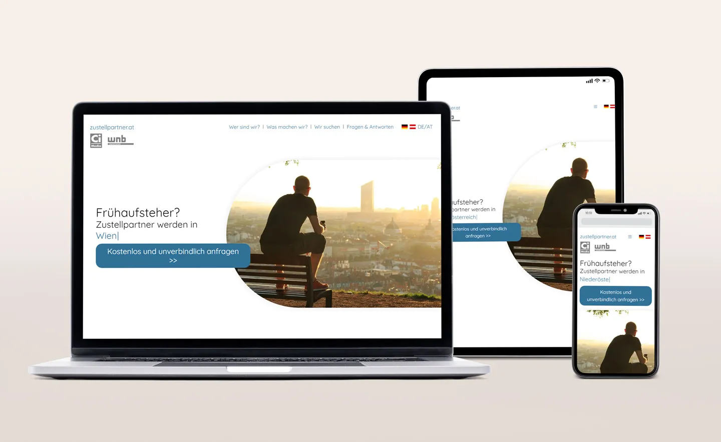 website on difrent screens